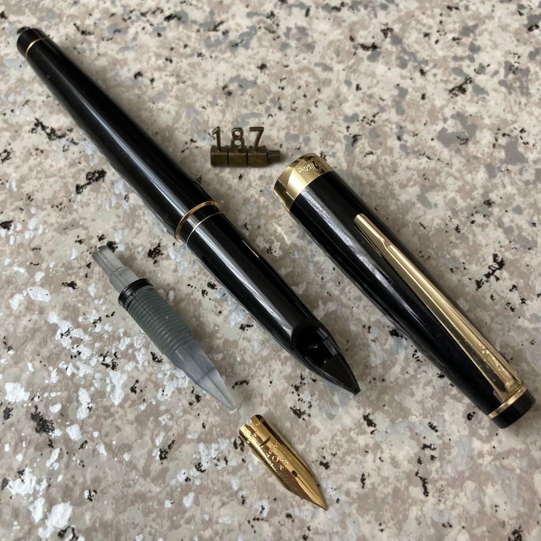 #187 オーバーホール済み 万年筆 PILOT Elite ロング18k