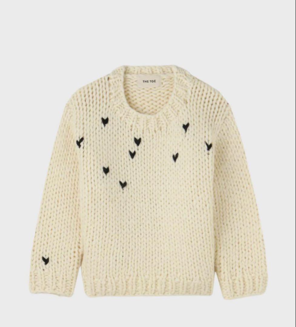 THE TOE ハートニットセーター S