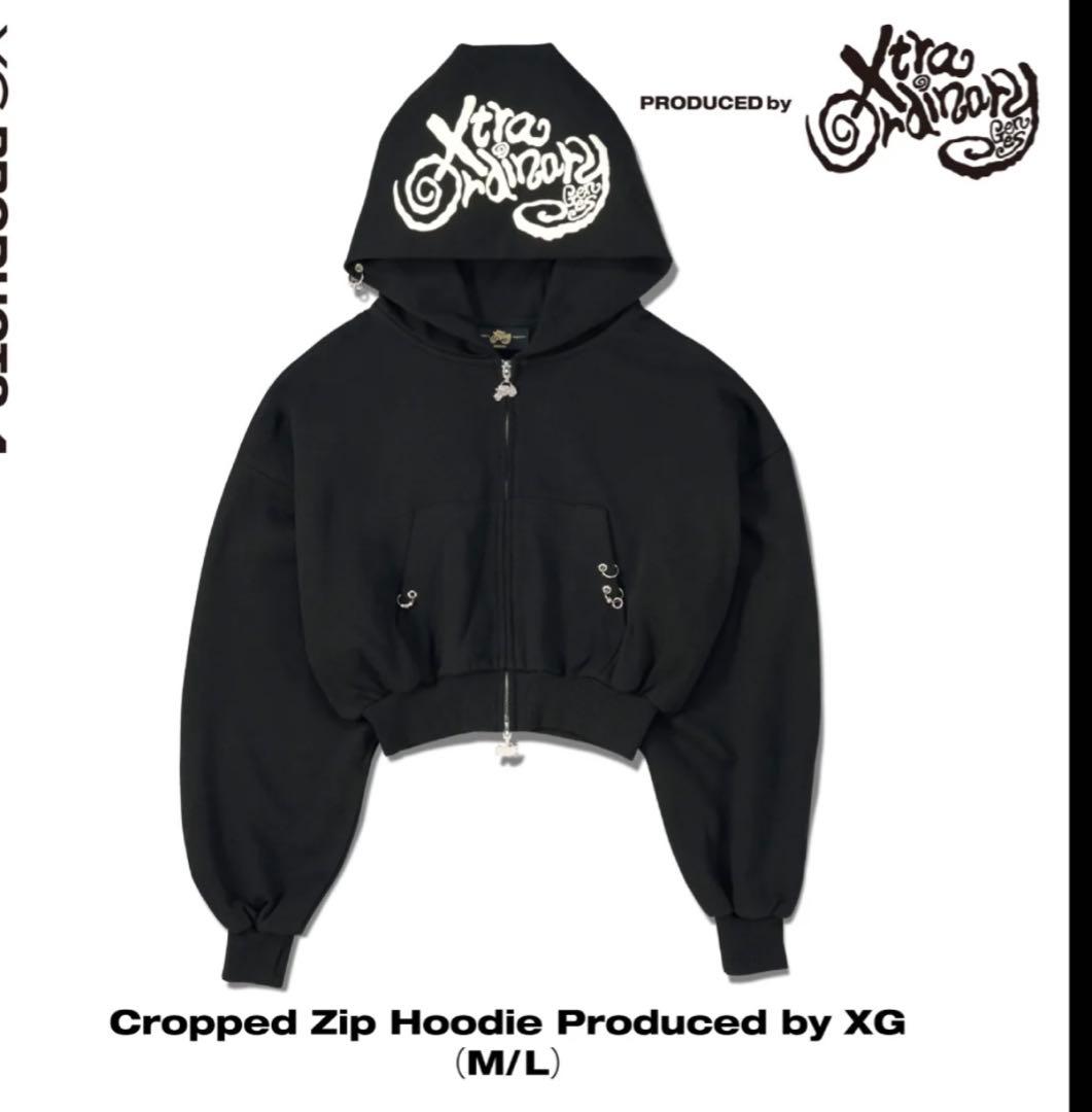 Xtra Ordinary Cropped Zip Hoodie Lサイズ　XG