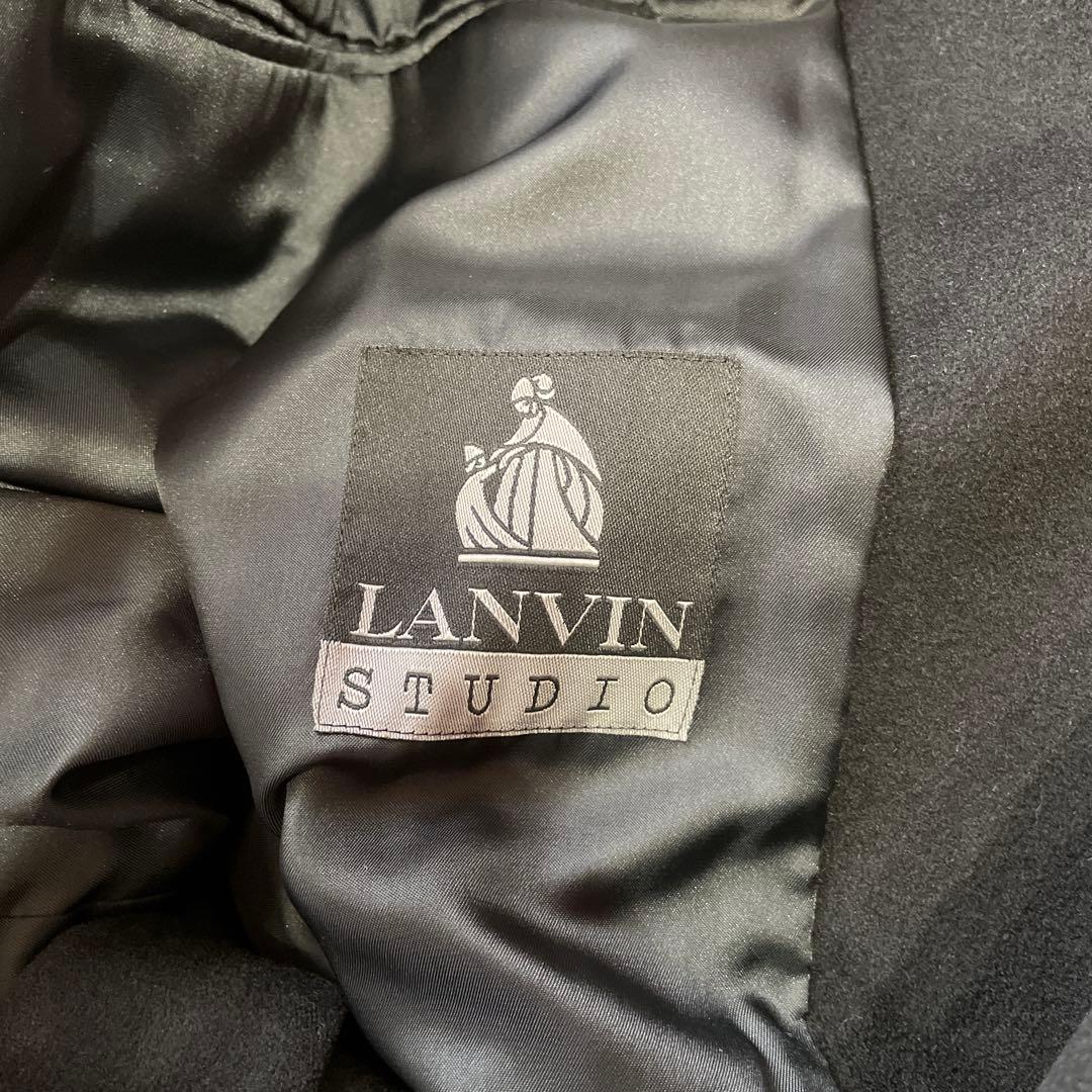 カシミヤ100%【LANVIN STUDIO】ダブル ウールロングコート　46