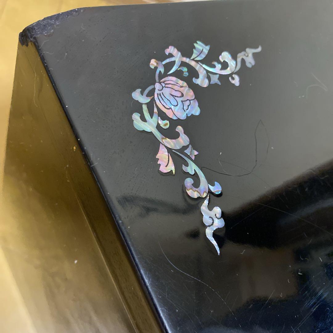 螺鈿細工　収納棚　らでん