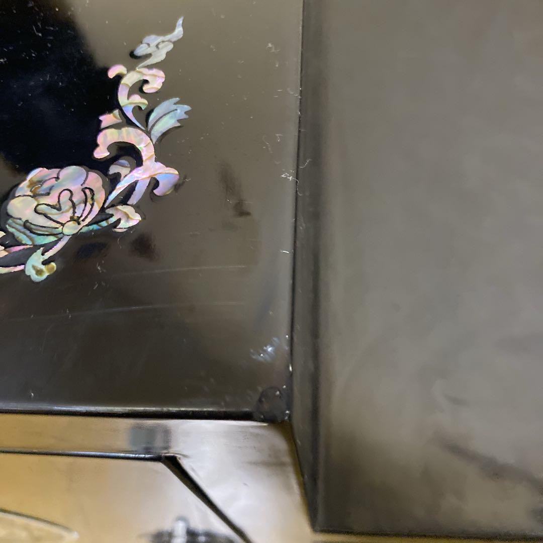 螺鈿細工　収納棚　らでん