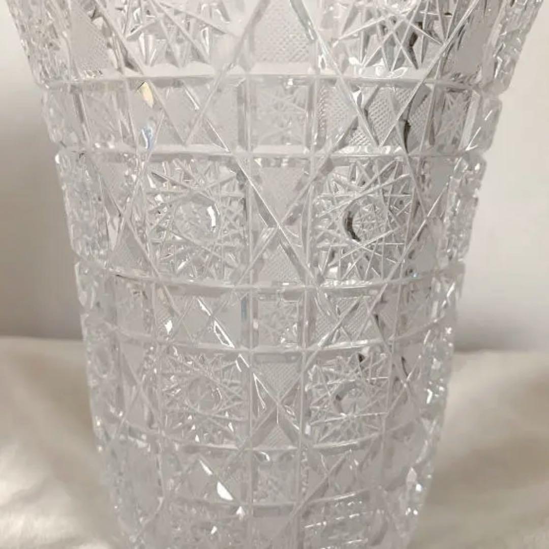 美品✴︎エルベクリスタル ボヘミアンガラス 花瓶 クラッシック
