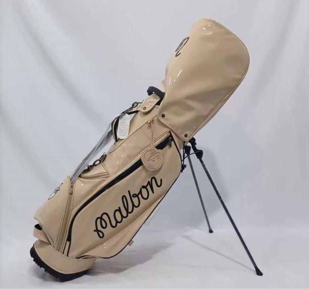 Malbon 新品 マルボン ゴルフ キャディバッグ スタンドバッグ ベージュ
