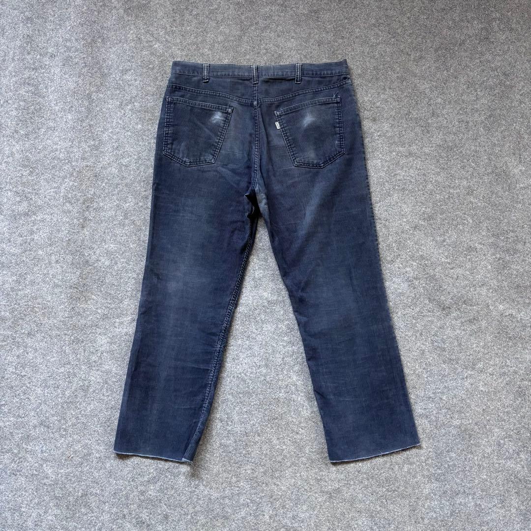 70s 80s【W36】Levi's 519 コーデュロイ ネイビー フェード