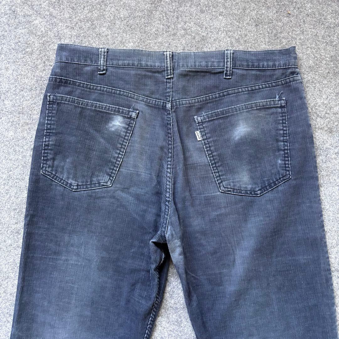 70s 80s【W36】Levi's 519 コーデュロイ ネイビー フェード