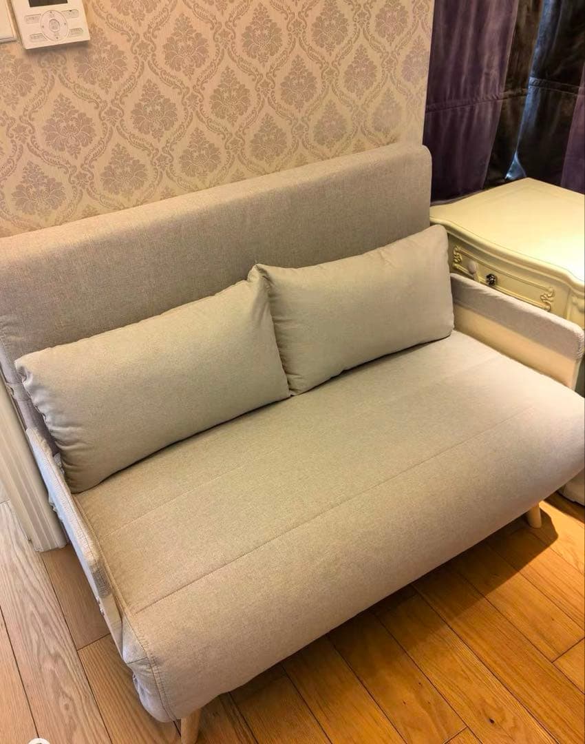 120cmソファ　折りたたみ式ソファ　ソファベッド　ソファ
