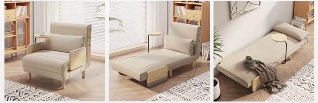 120cmソファ　折りたたみ式ソファ　ソファベッド　ソファ