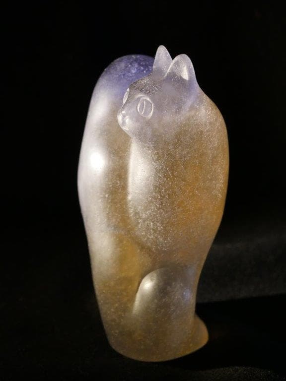 ドームクリスタルフィギュア　座る猫　世界限定150/500　値下げ