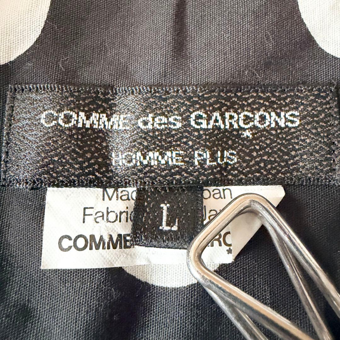 1357 希少✨ コムデギャルソンオムプリュス ドット柄 長袖シャツ L 日本製