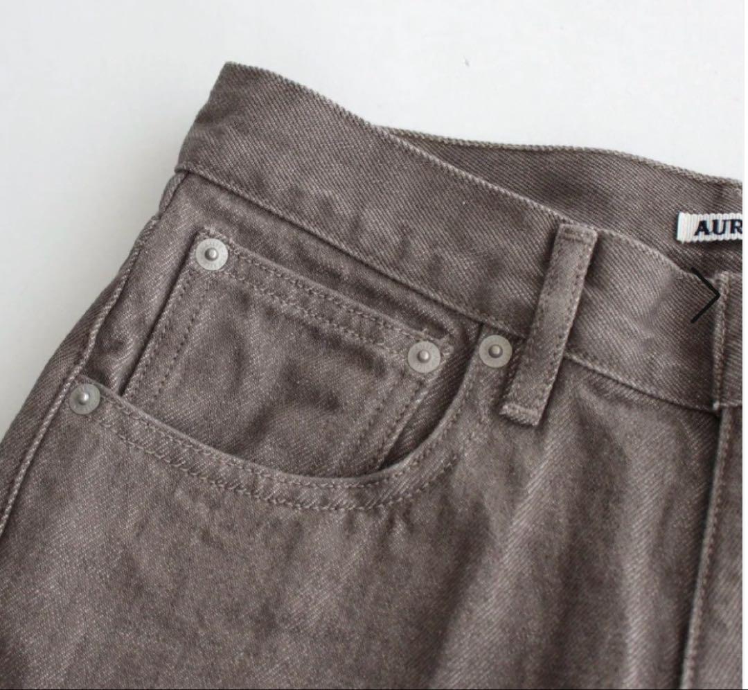 AURALEE | オーラリー　HARD TWIST BROWN DENIM