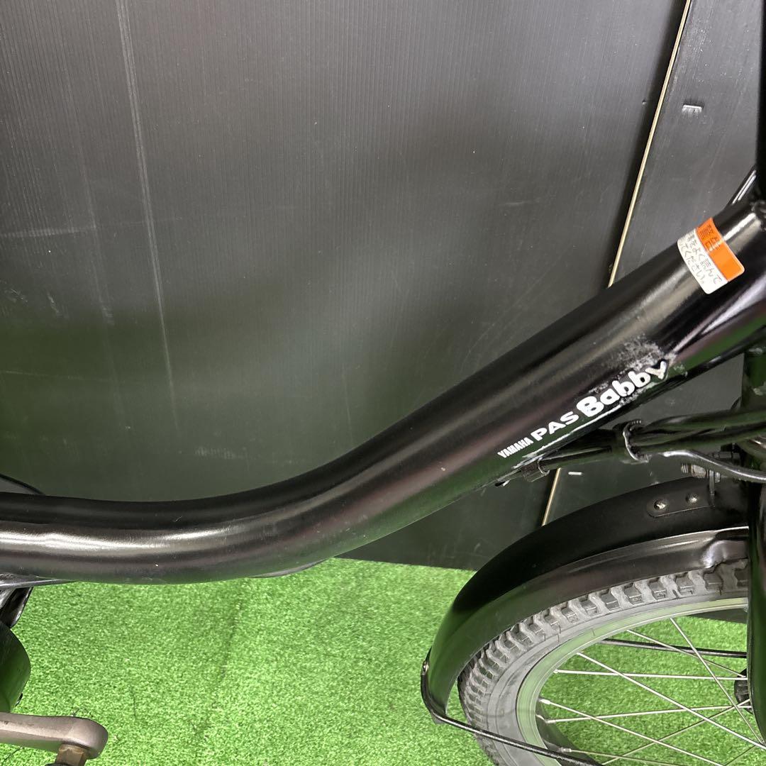 電動自転車 YAMAHA PAS Babby ブラック 3人乗り対応　54