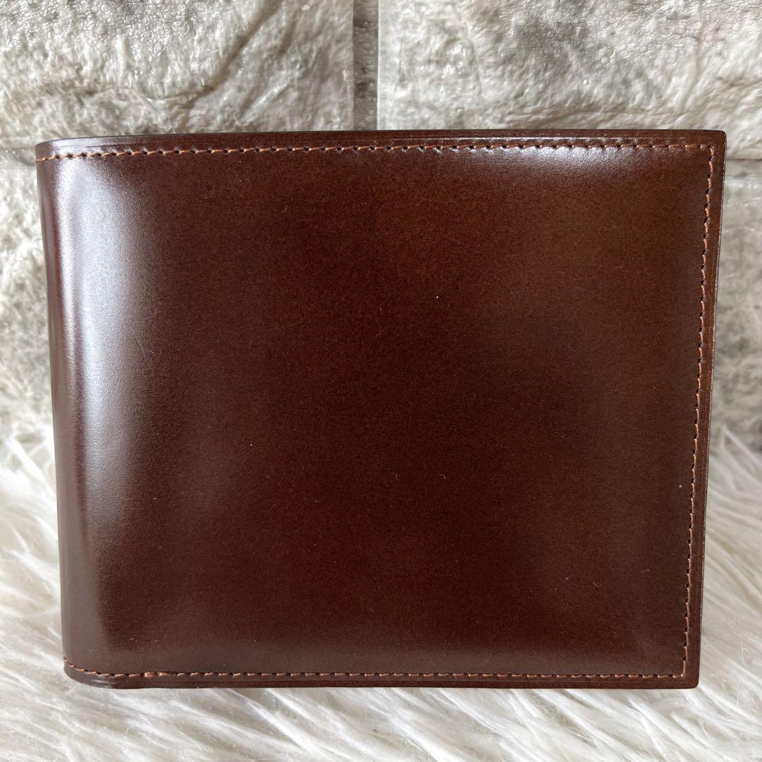 【新品未使用】フライングホース　コードバン　レザー　二つ折り財布