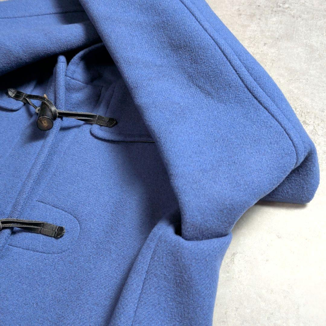 SHIPS シップス カシミヤ混 フォックスファー ダッフルコート ブルー 38