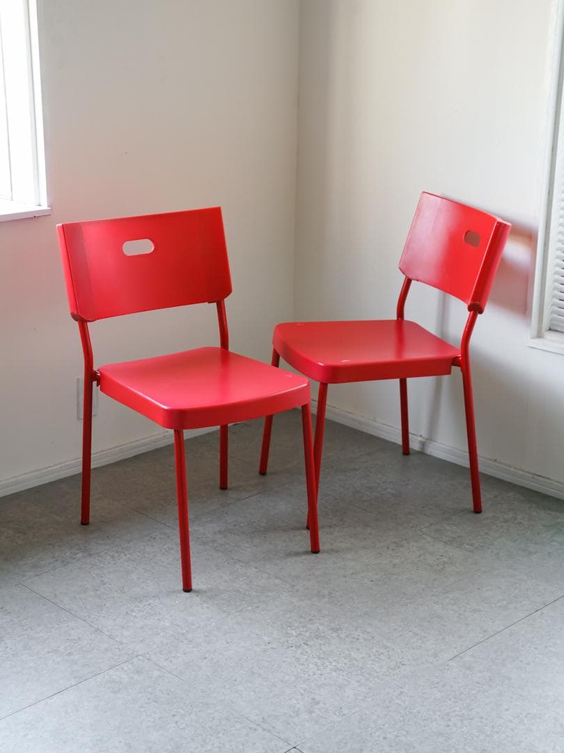 00's OLD IKEA 廃盤 \"HERMAN\" チェア 2脚 ポストモダン