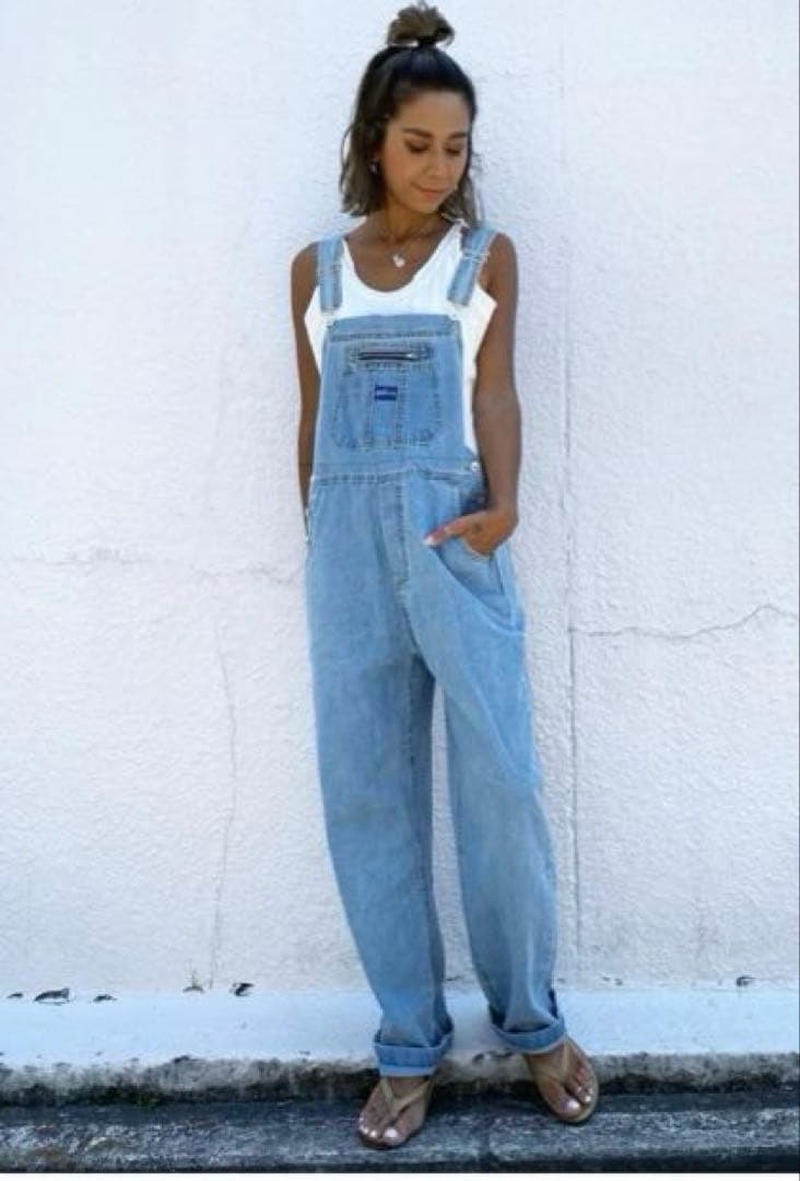 sudo デニムサロペット tablethotel ライトブルー