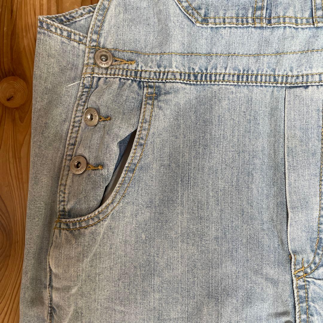 sudo デニムサロペット tablethotel ライトブルー