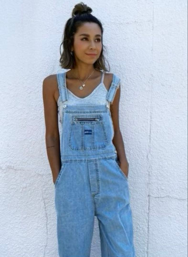 sudo デニムサロペット tablethotel ライトブルー