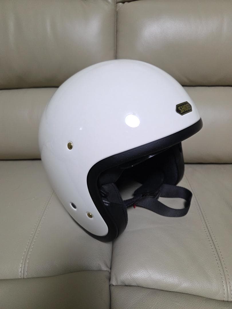 SHOEI ホワイト ジェットヘルメット Ｊ．Ｏ　クリアシールド付き