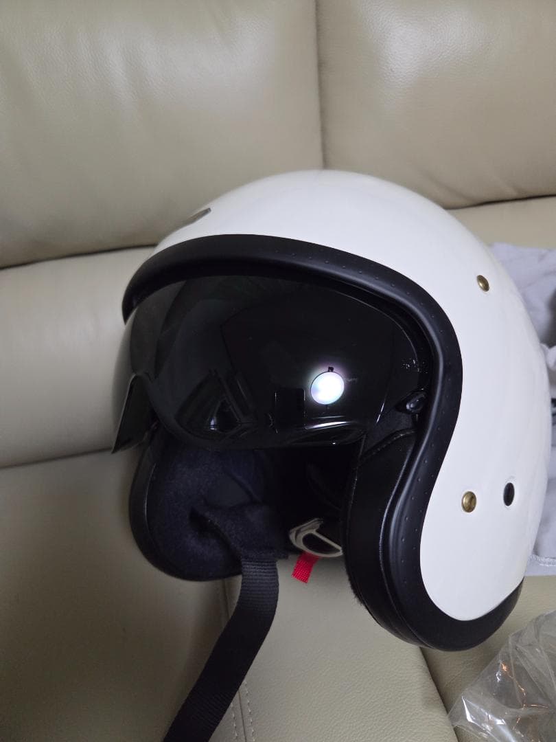 SHOEI ホワイト ジェットヘルメット Ｊ．Ｏ　クリアシールド付き