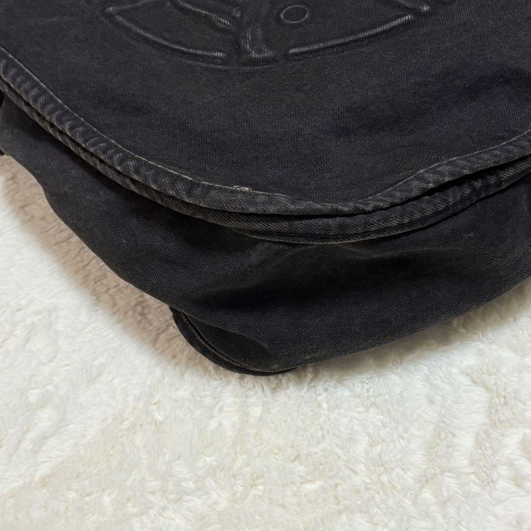 ハンティングワールド メッセンジャーバッグ ロゴ A4 A3デニム