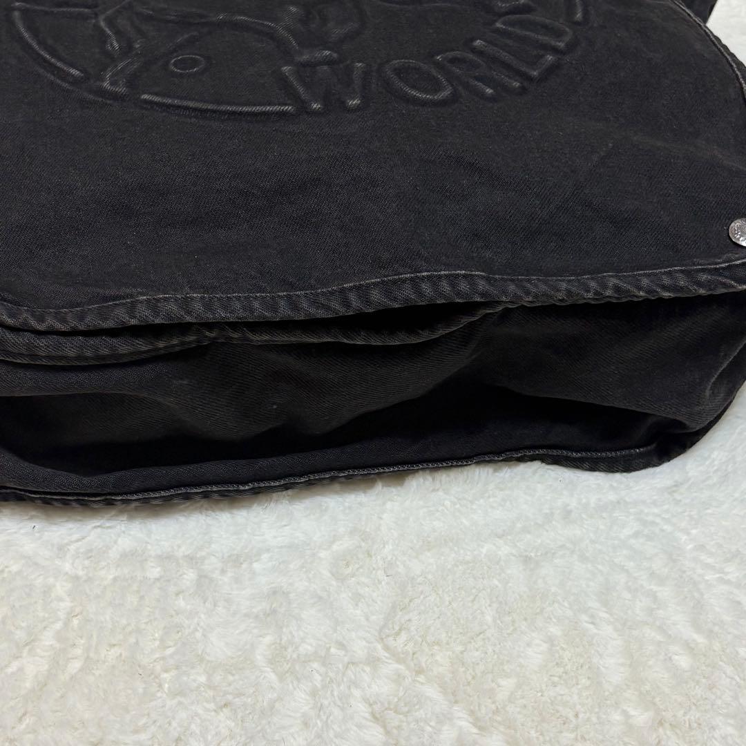 ハンティングワールド メッセンジャーバッグ ロゴ A4 A3デニム