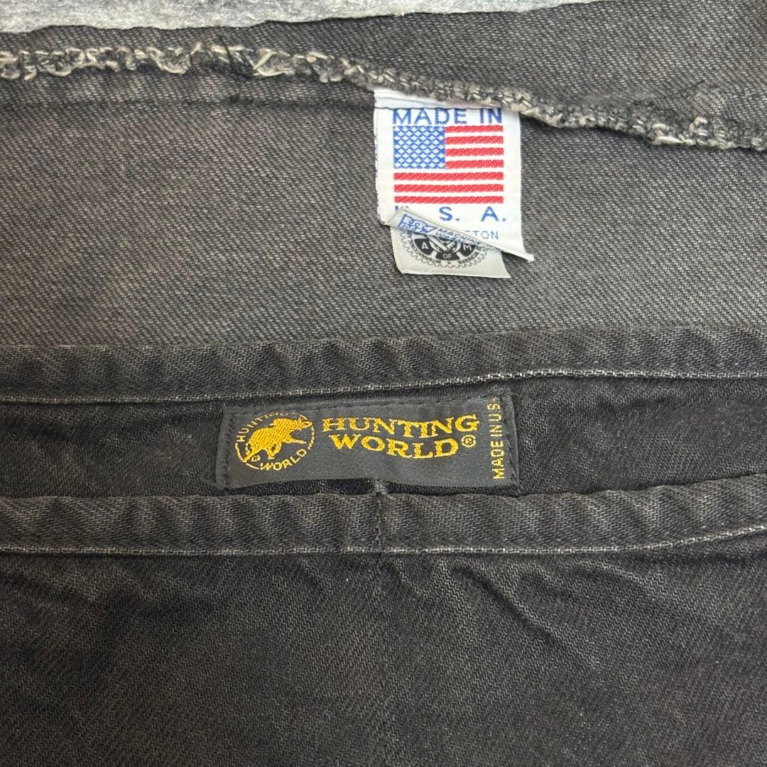 ハンティングワールド メッセンジャーバッグ ロゴ A4 A3デニム