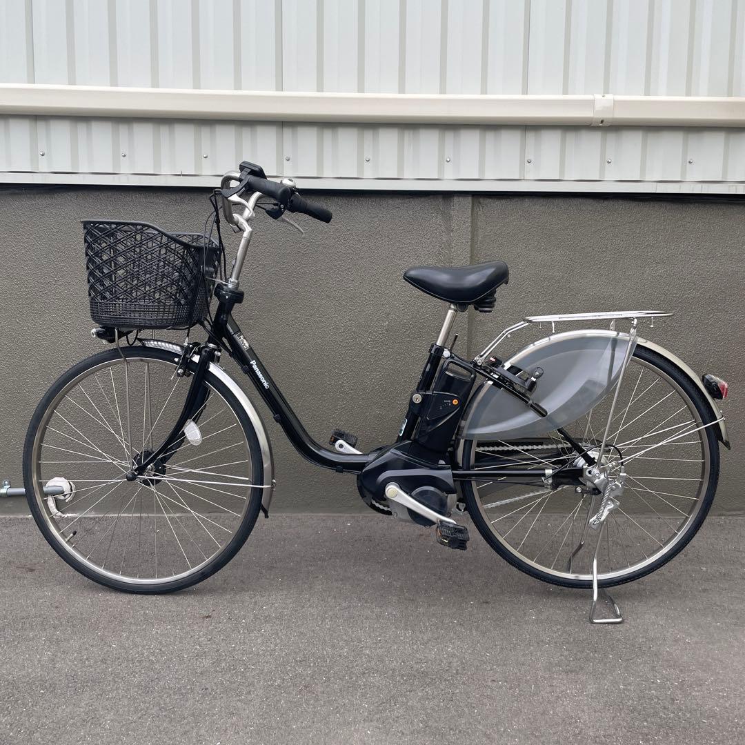 パナソニック電動アシスト自転車26インチブラック（新品バッテリー8.9A h）