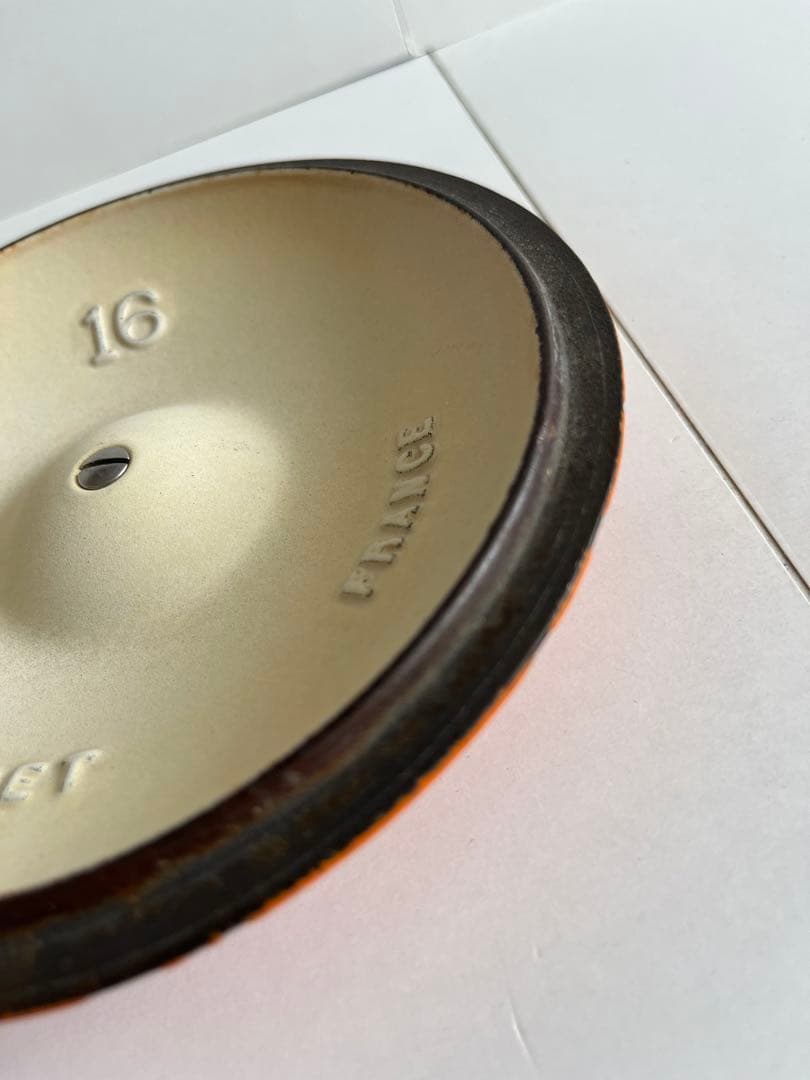 廃盤　ヴィンテージ ルクルーゼ　ソースパン　ミルクパン　16cm オレンジ