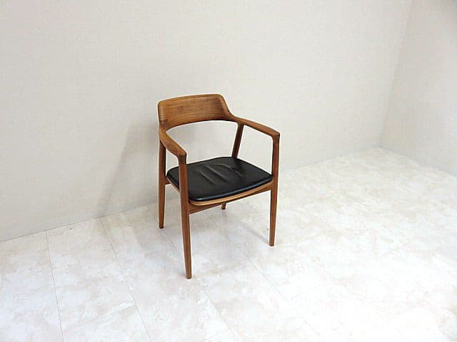 Y*o様 マルニ木工「ヒロシマ」 　ウォールナット無垢材/本革シートアームチェア