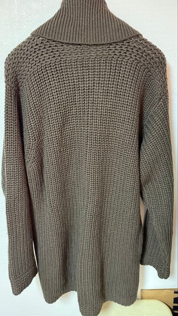 ジョルジォアルマーニブラウンニットカーディガン