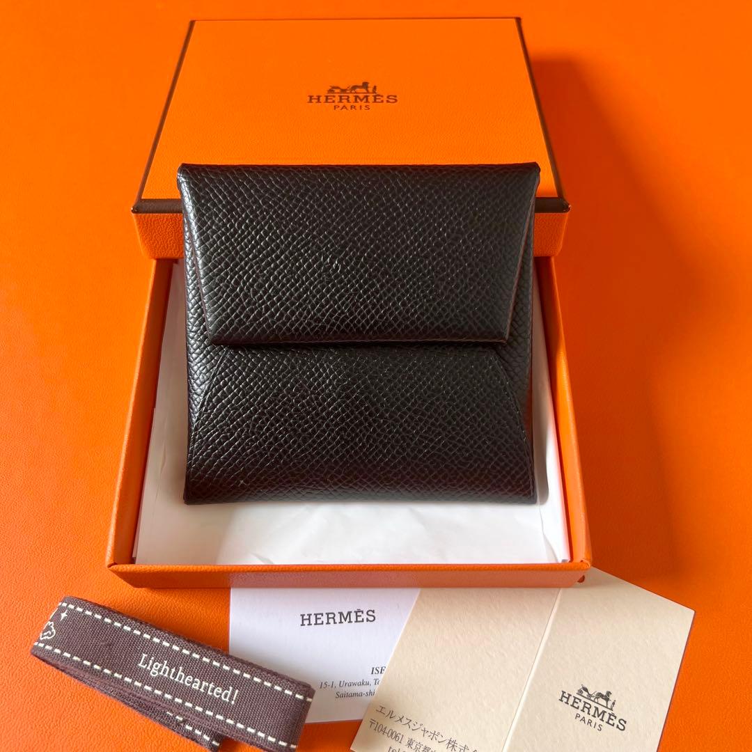 定番人気・美品★エルメス バスティア ノワール ブラック U刻印