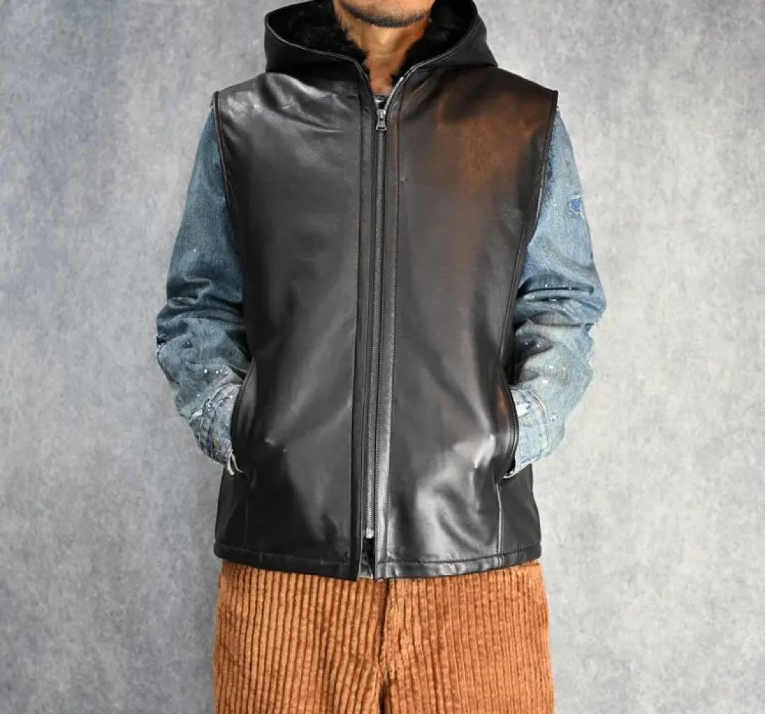 BACKLASHカルガンラム +シープレザーフーディーベスト