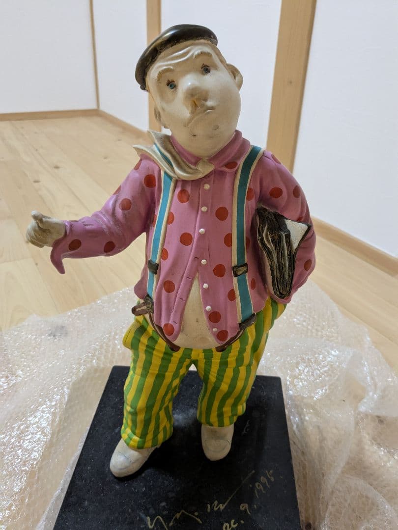 ブロンズ像ヒロ・ヤマガタ　ドリーマーサイン入り