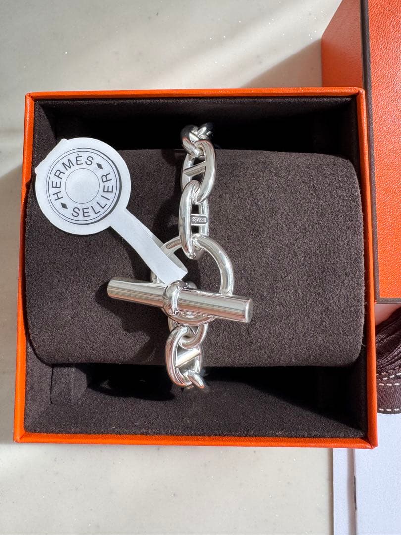 新品未使用HERMESエルメス シェーヌダンクル GM15コマ ブレスレット