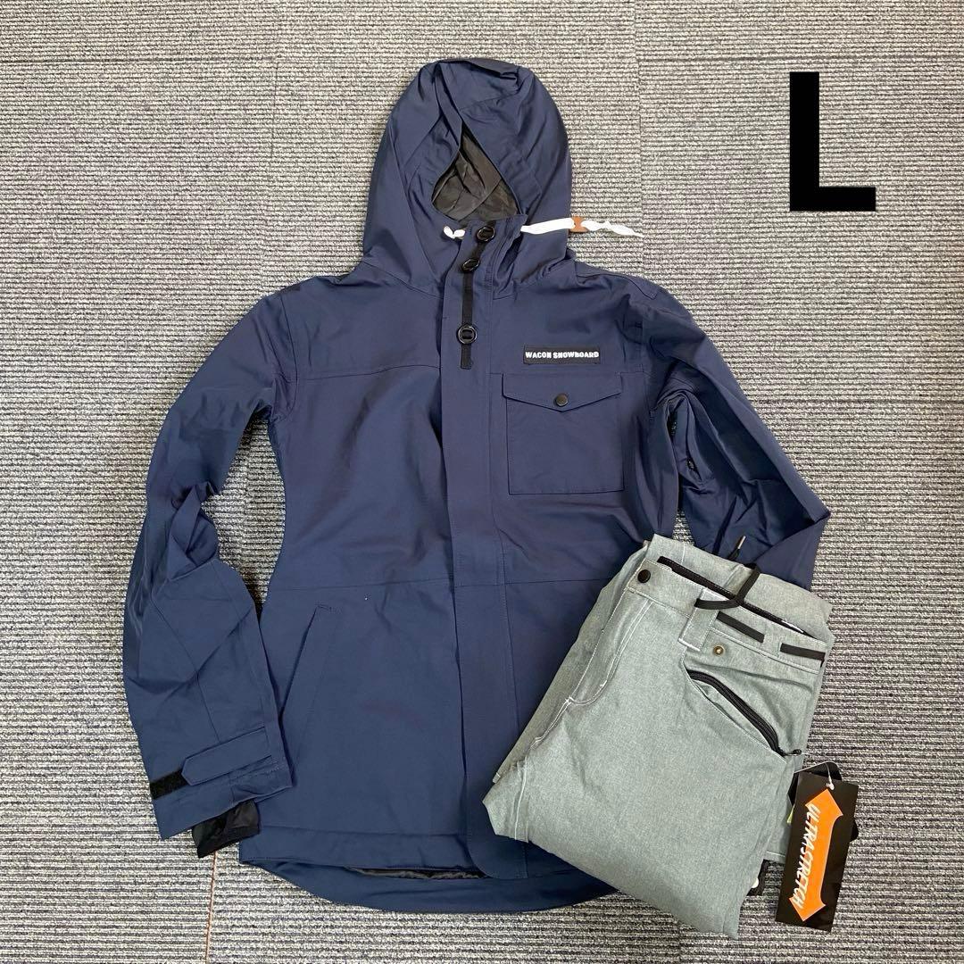 新品・未使用⭐️WACON ワコン　スノボウェア　スキーウェア　上下セット　L