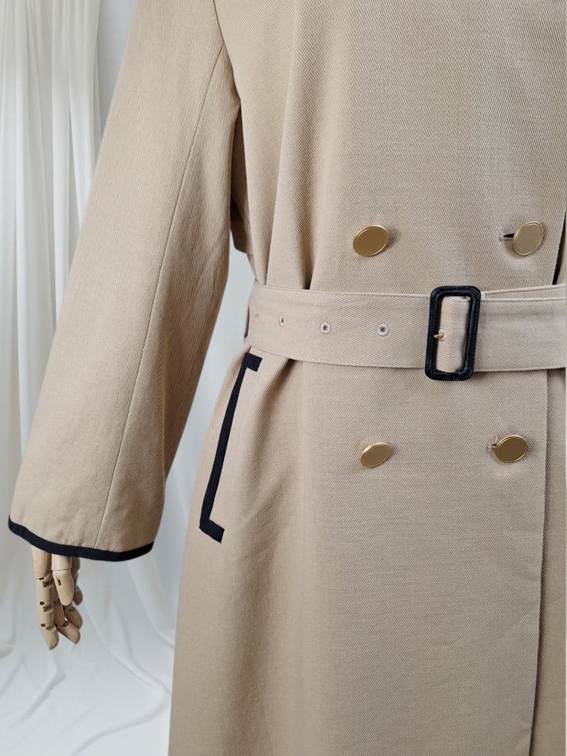 美品 UNTITLED プレッピートレンチコート