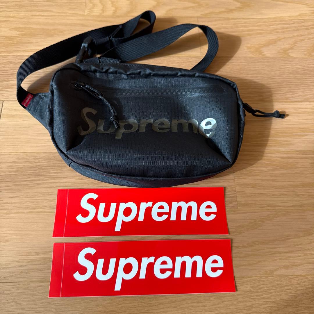 美品 Supreme Waist Bag ブラック 21ss