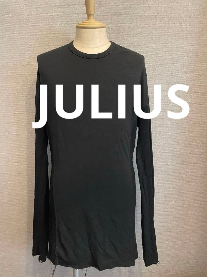 【希少】JULIUS ユリウス トップス ニット ブラック サイズ1(S)