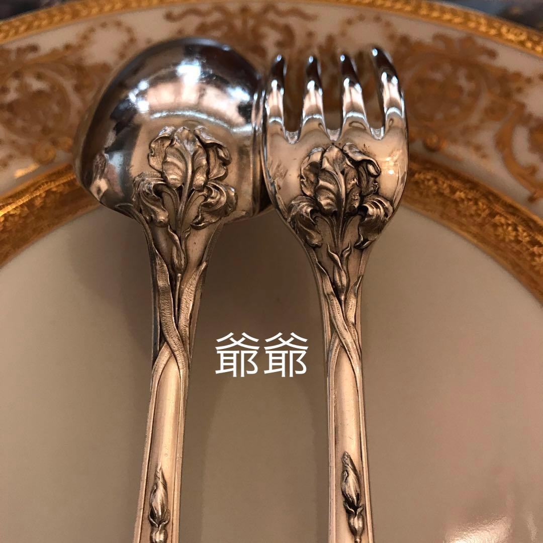 ☆御追加／フランス 純銀／ディナーフォーク＆ディナースプーン 各１本