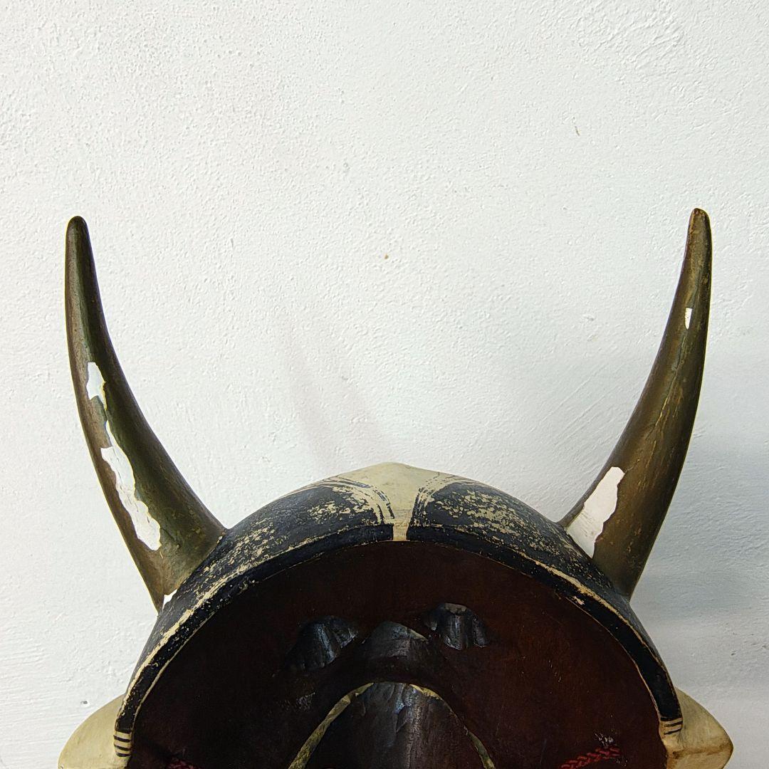 般若　能面　木彫り　厄除け