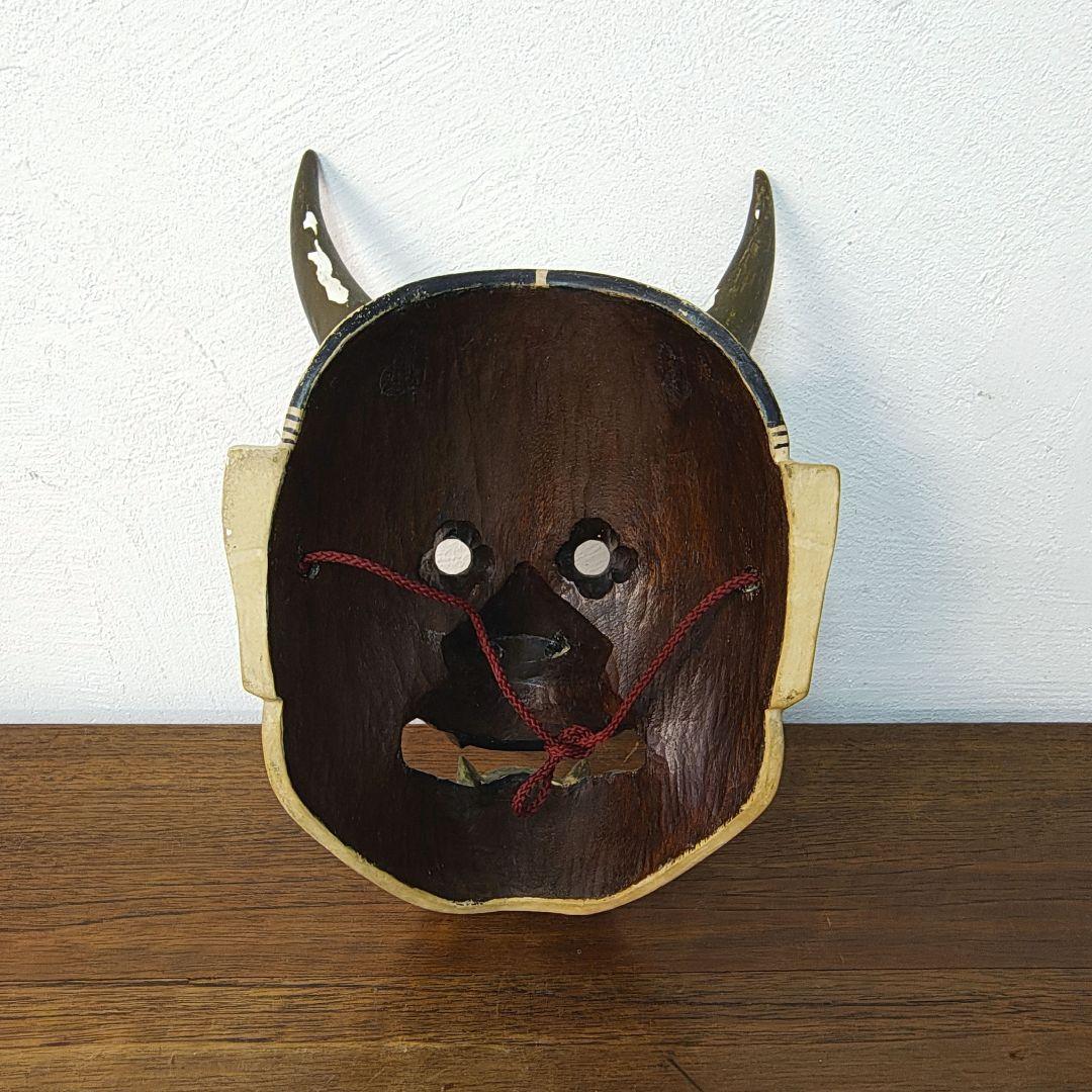 般若　能面　木彫り　厄除け