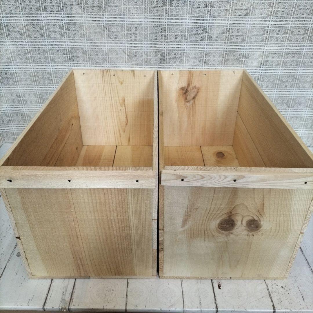 《持ち手有りんご箱》4箱セット★本棚 ボックス 棚 北欧 収納 インテリア 木箱