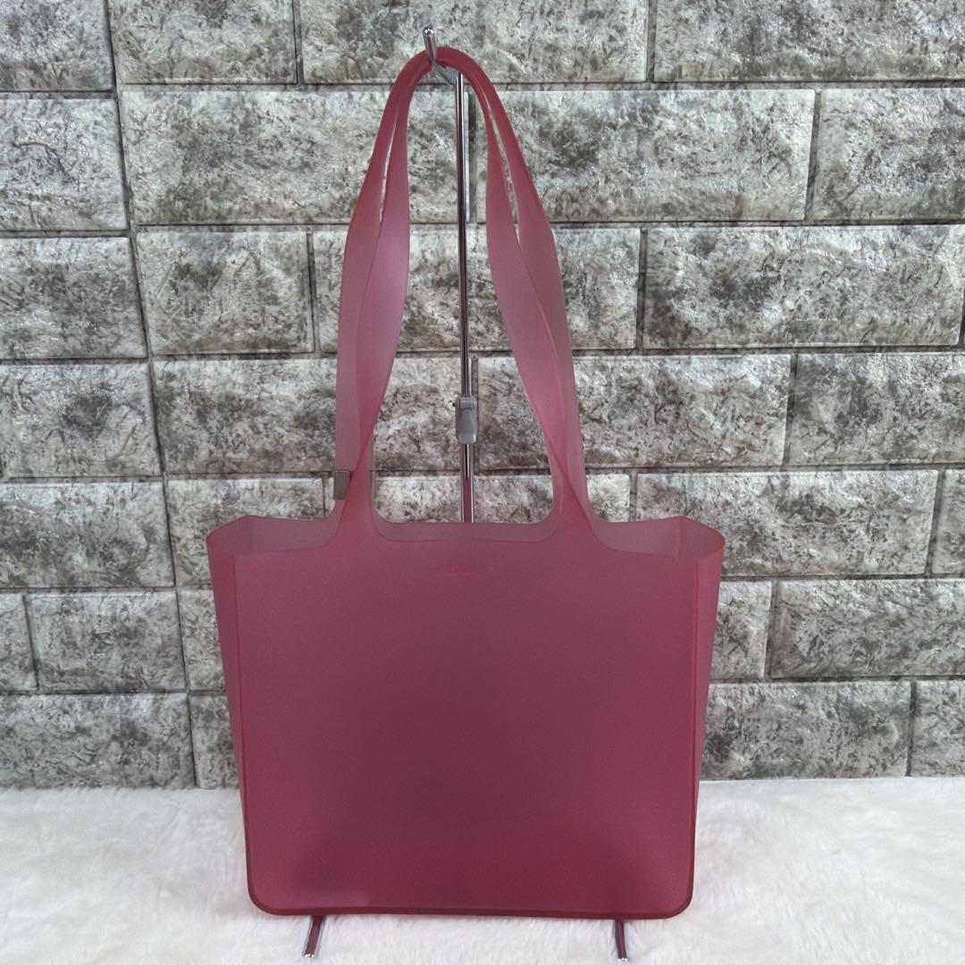 美品 CHANEL シャネル ピンク ラバー トートバッグ