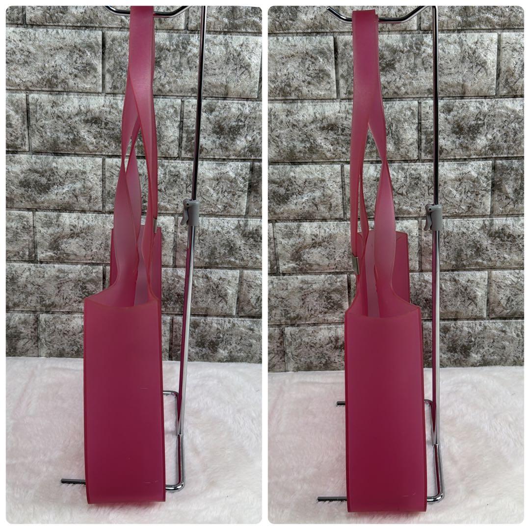 美品 CHANEL シャネル ピンク ラバー トートバッグ