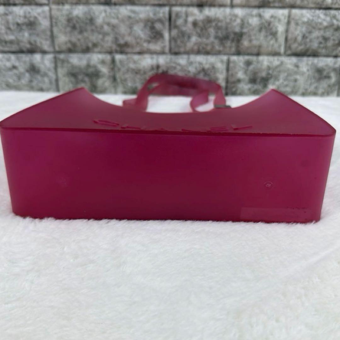 美品 CHANEL シャネル ピンク ラバー トートバッグ