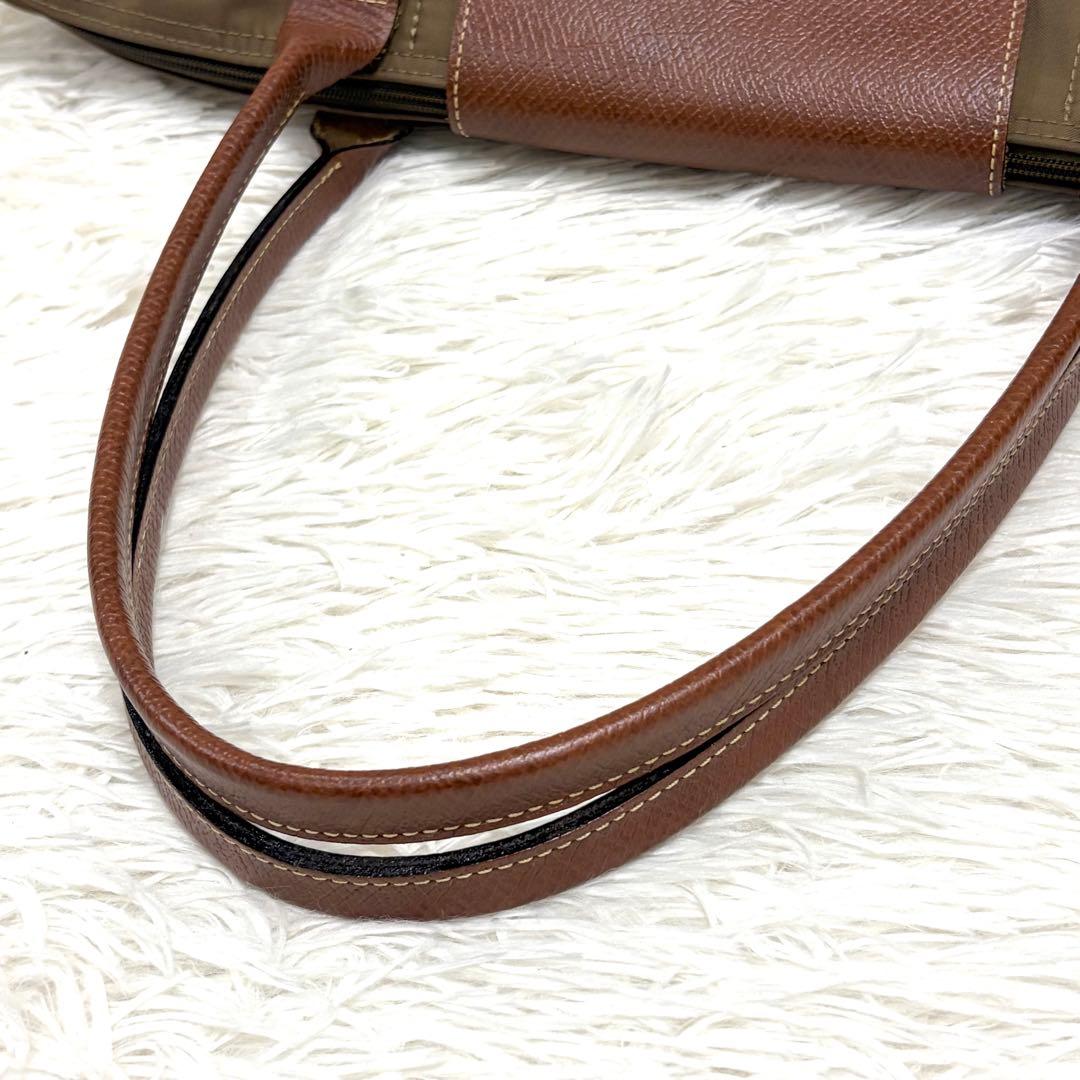【美品】LONGCHAMP ロンシャン　トートバッグ　ル・プリアージュ カーキ