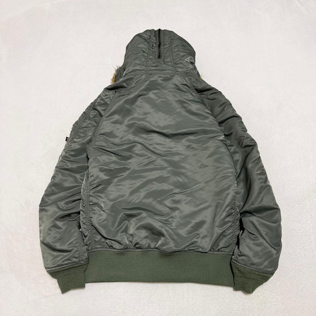 アルファ N-2B フライトジャケット セージグリーン ミリタリー ファー