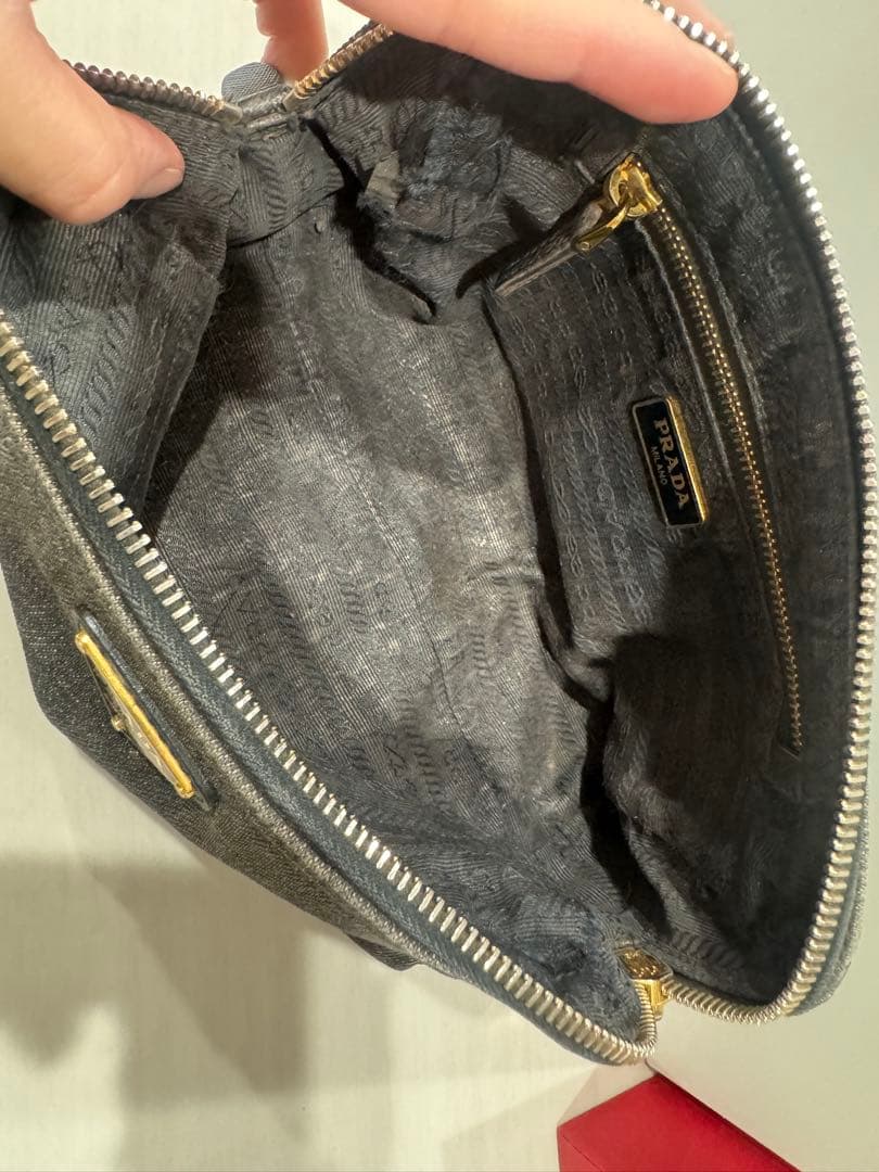 プラダ　デニムポーチ　PRADA 正規品
