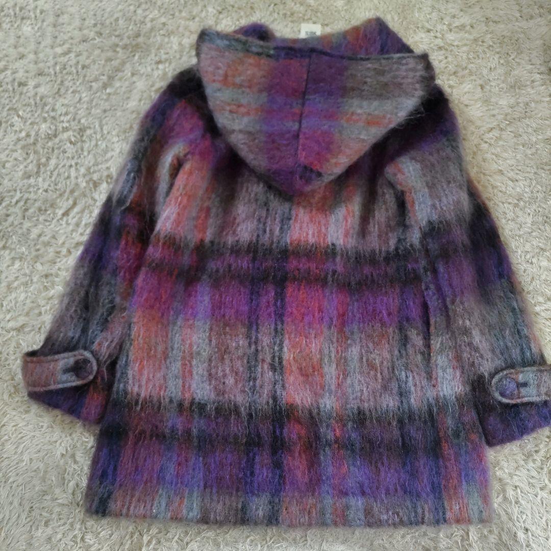 Gabriel ガブリエル モヘアウールダッフルコート 紫系 サイズ38